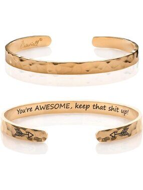 Inspirational Bracelet for Women - Friendship, Love, Mom, Sister Gifts - 100